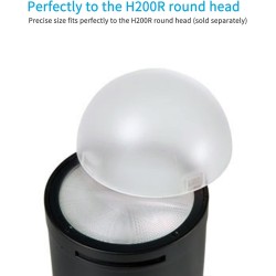 Godox AK-R11 Dome Diffuser for Round Head Flash Heads - Godox V1 Godox AK-R11 Dome Diffuser for Round Head Flash Heads - Godox V1